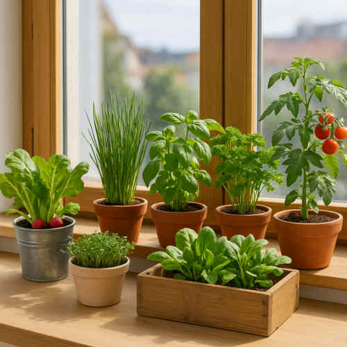 Urban Gardening am Fensterbrett